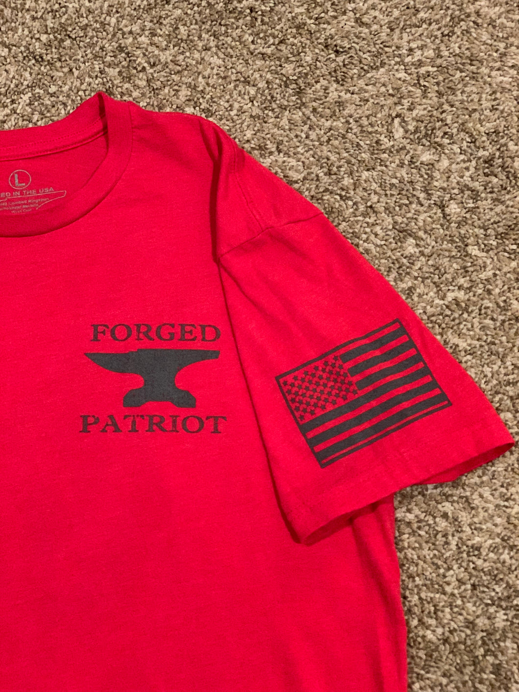 Forged Patriot Eagle - Red, gray logo